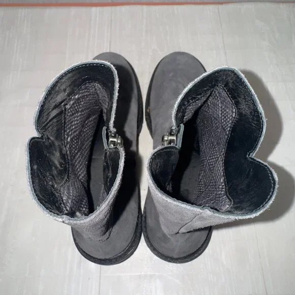 Aquatalia Gray Suede Ankle Boots - Picture 4 of 7